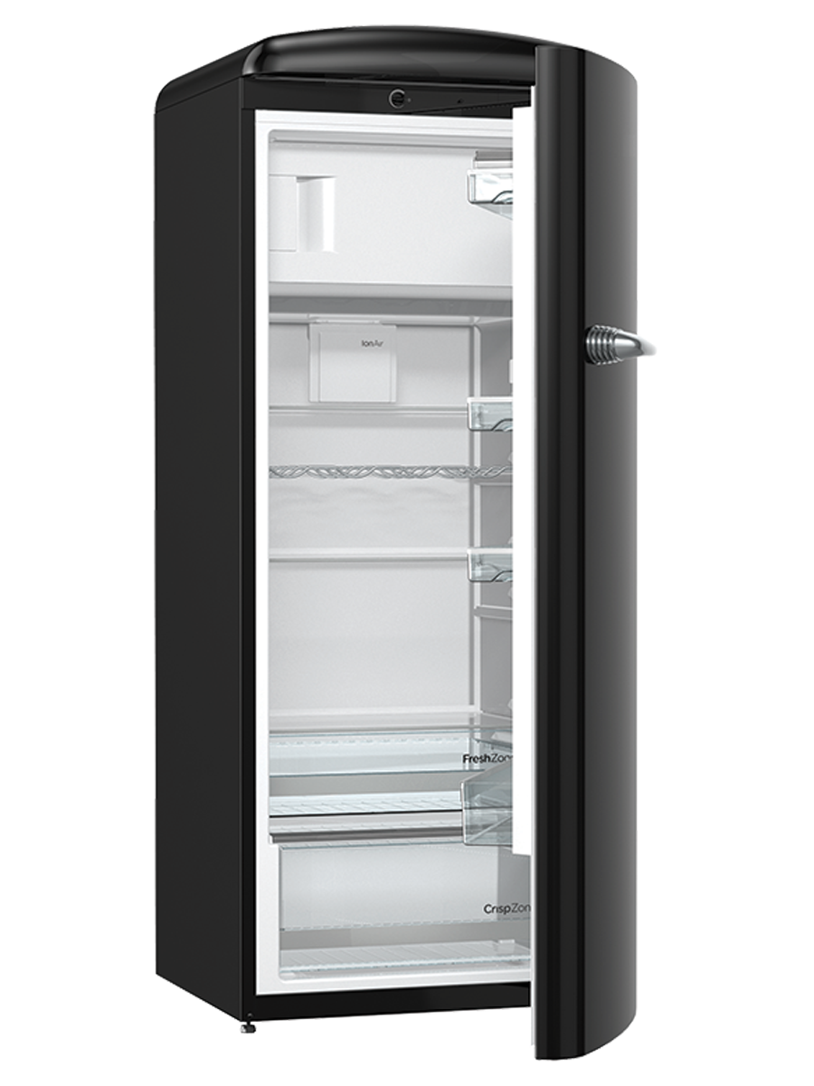 SIBIR Oldtimer Kühlschrank black