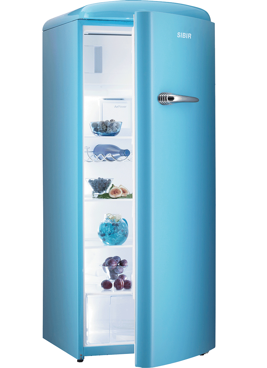 SIBIR Réfrigérateur Oldtimer baby bleu