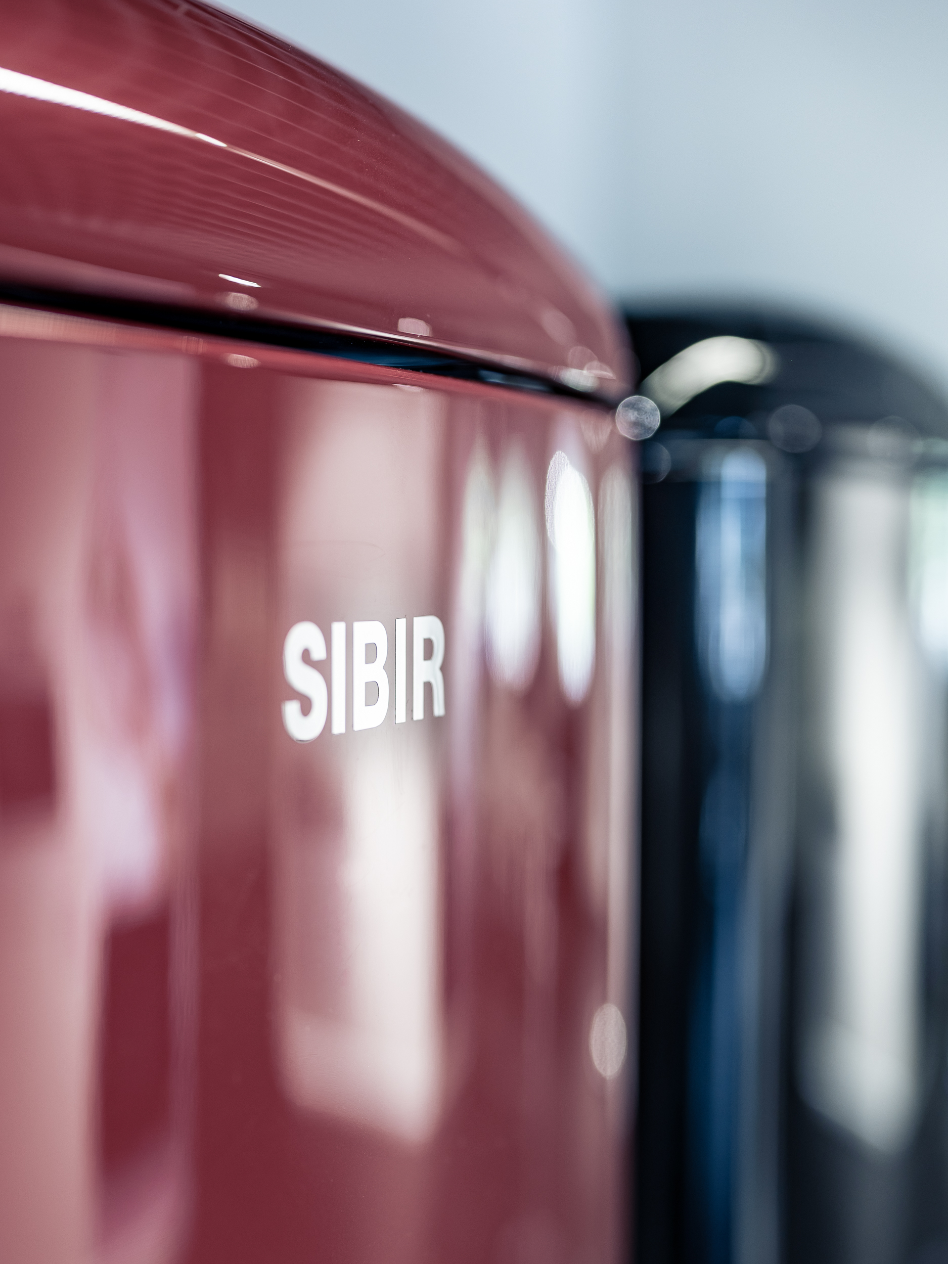 SIBIR oldtimer frigorifero bordeaux